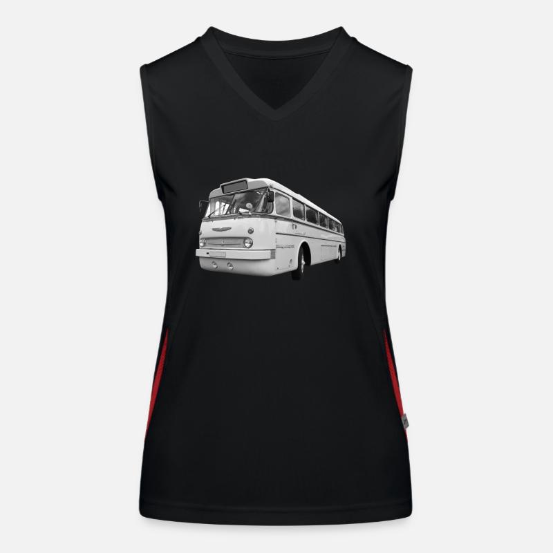 Icarus 66 Bus Hongrie Oldtimer DDR Ostalgie Débardeur respirant contrasté Femme