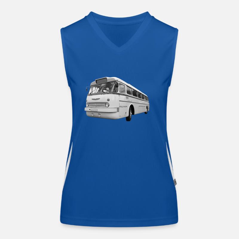 Icarus 66 Bus Hongrie Oldtimer DDR Ostalgie Débardeur respirant contrasté Femme