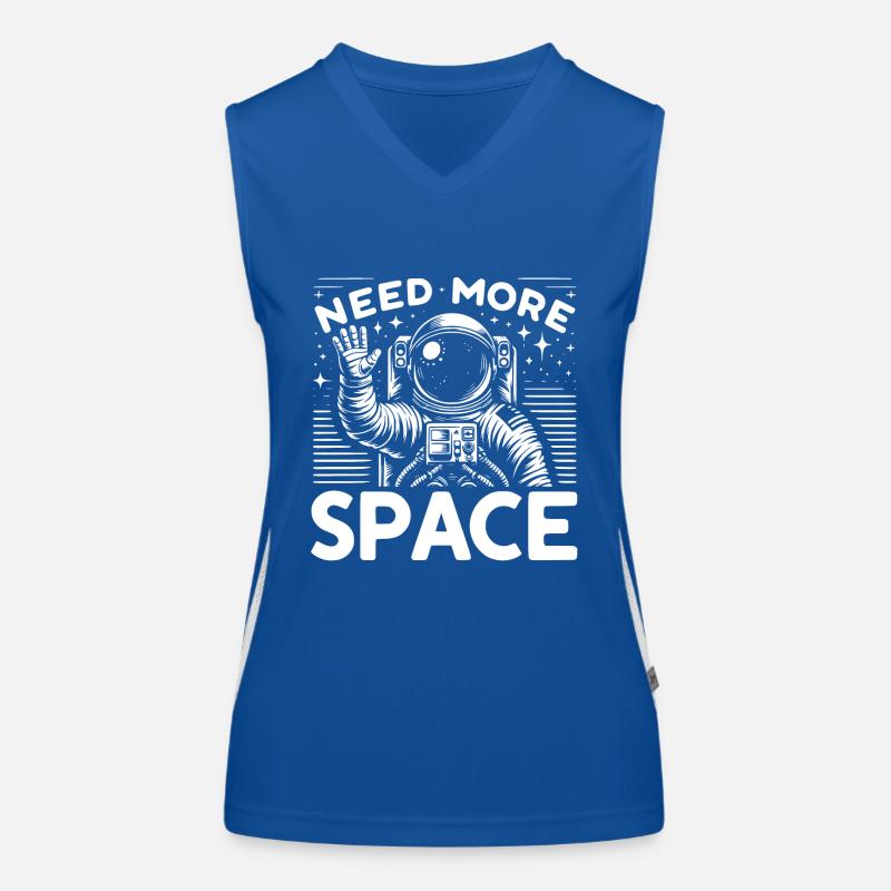 I need more space Free space Astronaut waves Women's Functional Contrast Tank Top