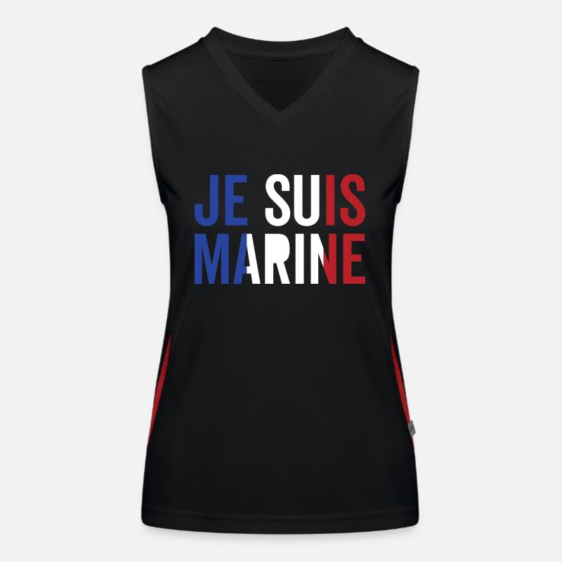 Je suis Marine Débardeur respirant contrasté Femme