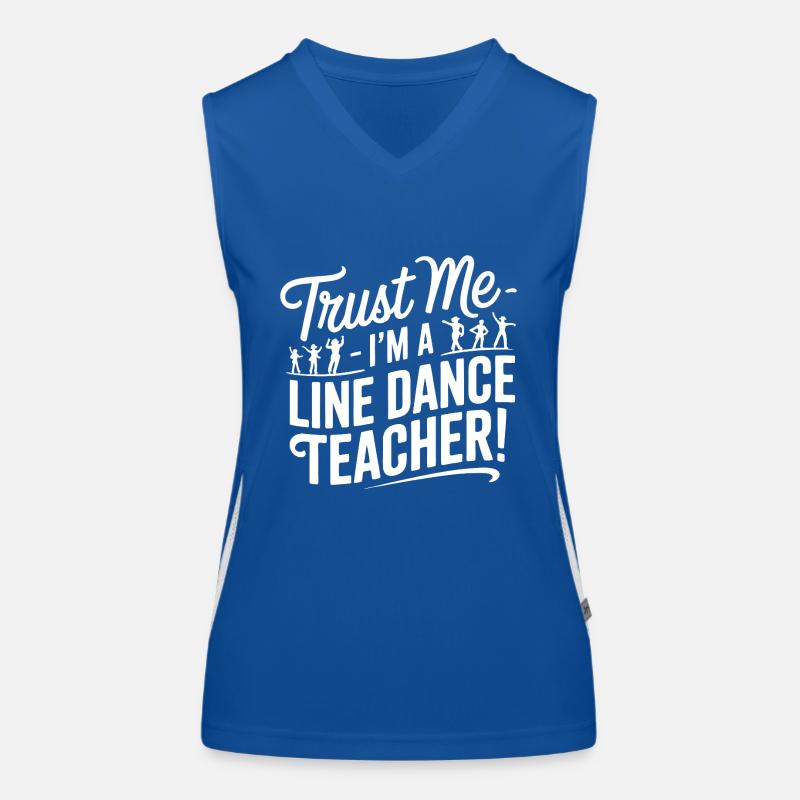 Line Dance Instructor - Trust Me Women's Functional Contrast Tank Top