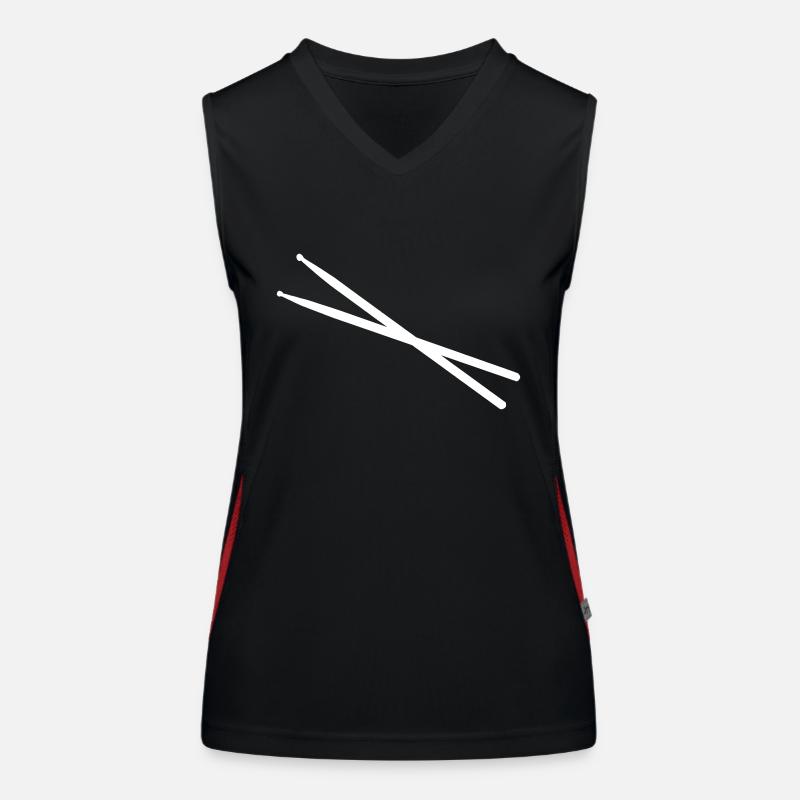 Drumsticks Funktionelles Kontrast-Tank Top für Frauen