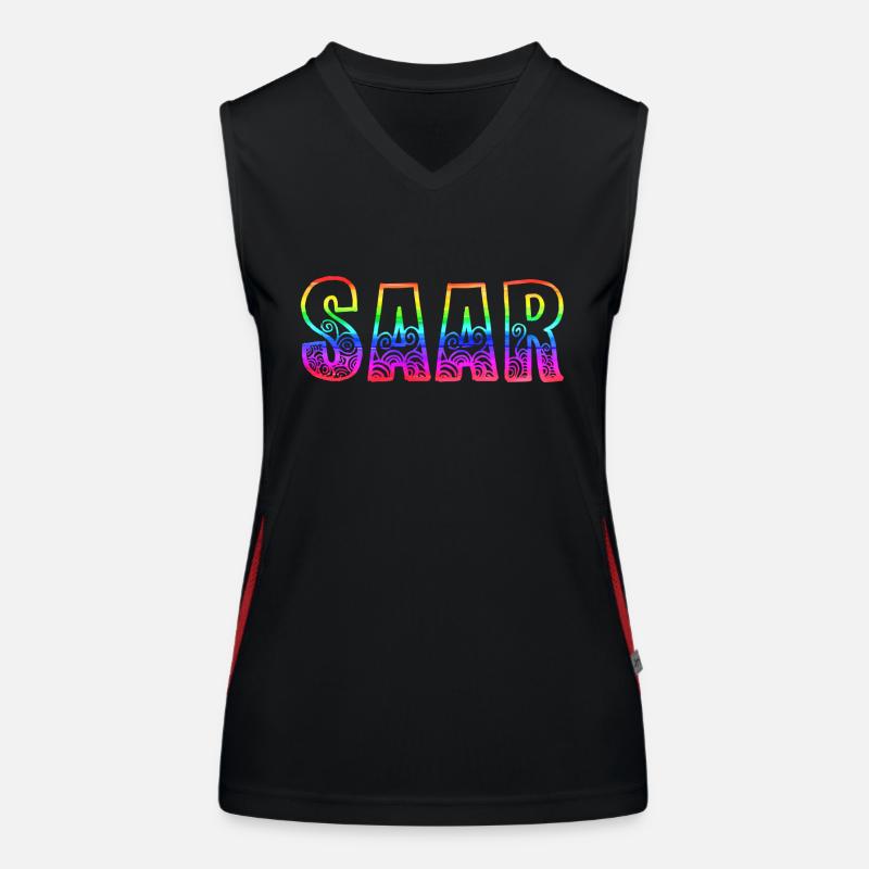 saar rs arc-en-ciel Débardeur respirant contrasté Femme