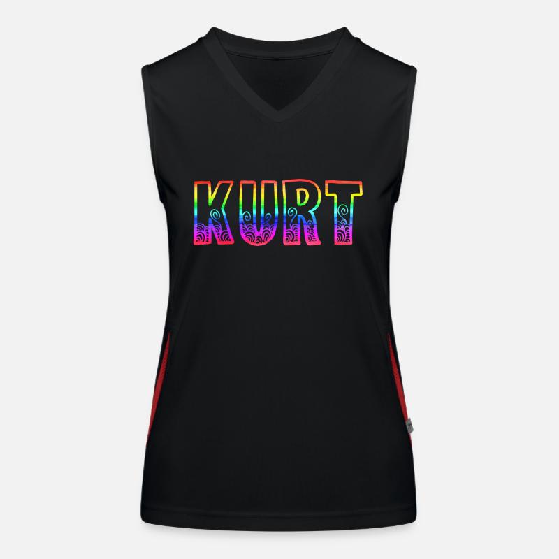 kurt rs regenbogen Funktionelles Kontrast-Tank Top für Frauen