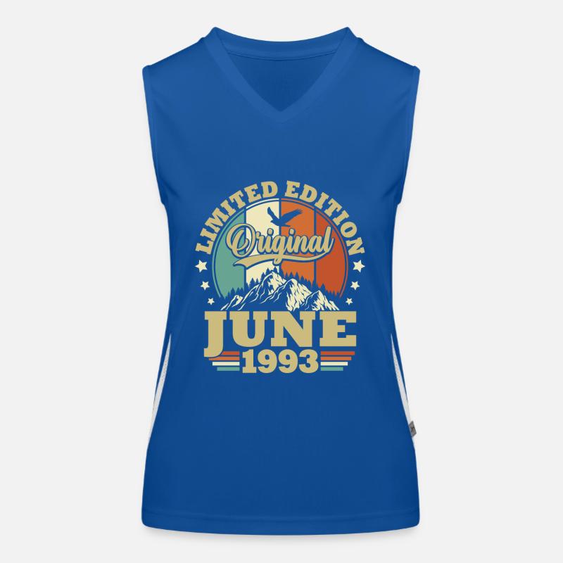 Geburtstagsgeschenk geboren im Juni 1993 Funktionelles Kontrast-Tank Top für Frauen