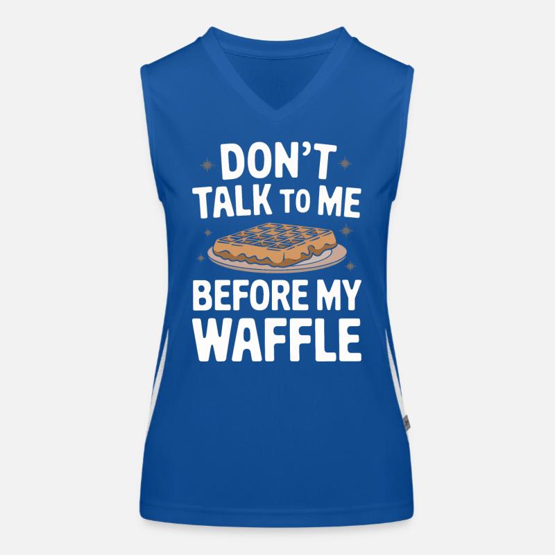 Waffles Breakfast Sweets Women's Functional Contrast Tank Top