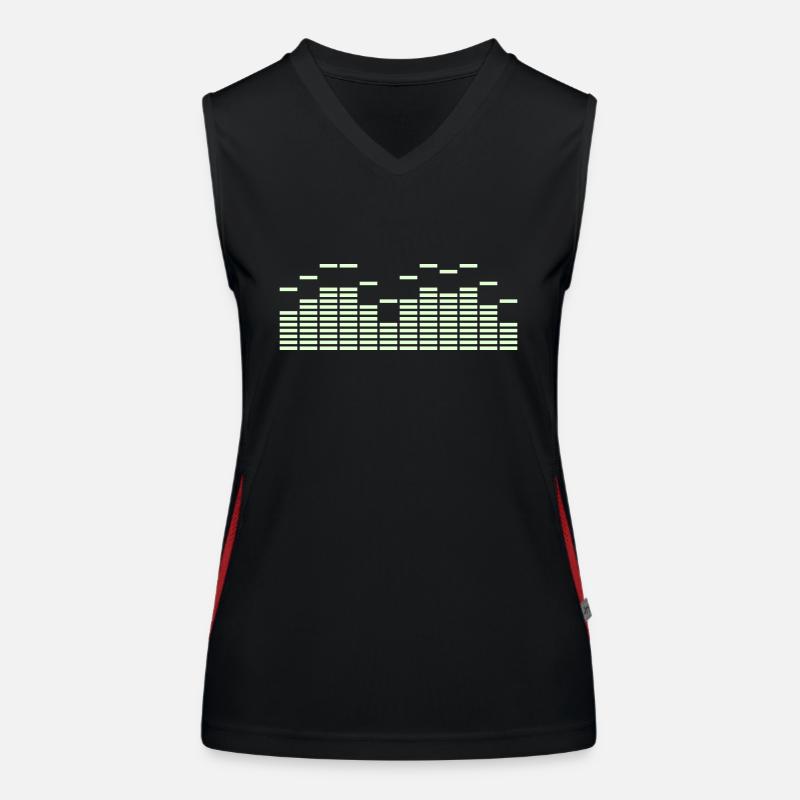 EQ EQUALIZER mit peakhold FREQUENZ BEAT MUSIK Funktionelles Kontrast-Tank Top für Frauen