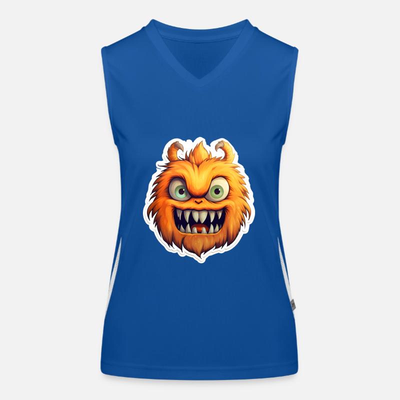 Halloween Monster Funktionelles Kontrast-Tank Top für Frauen