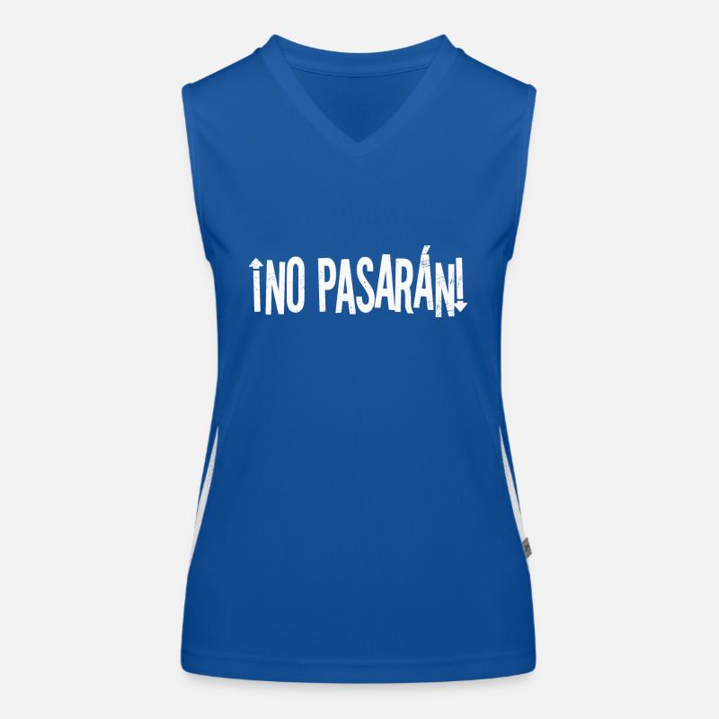 no pasaran Women's Functional Contrast Tank Top
