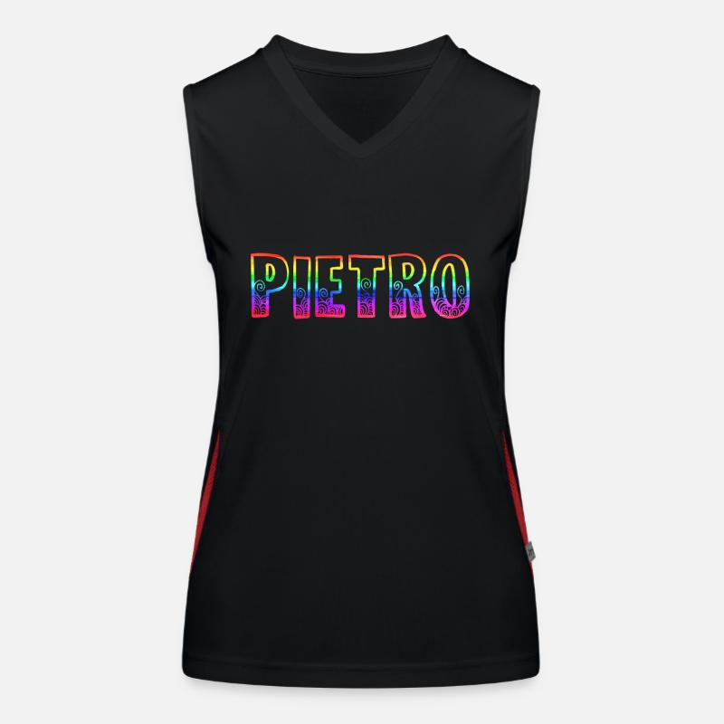 pietro rs regenbogen Funktionelles Kontrast-Tank Top für Frauen