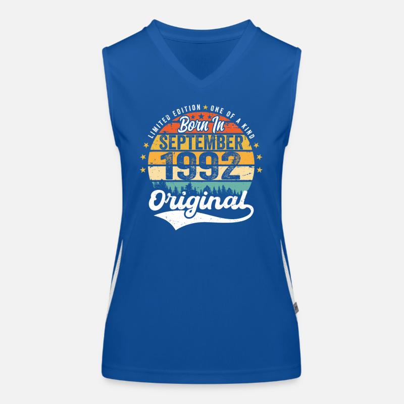 September 1992 Jubiläum 1992 September Funktionelles Kontrast-Tank Top für Frauen