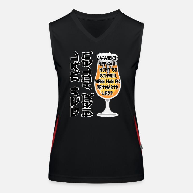Biertrinker Geh mal Bier holen Funktionelles Kontrast-Tank Top für Frauen