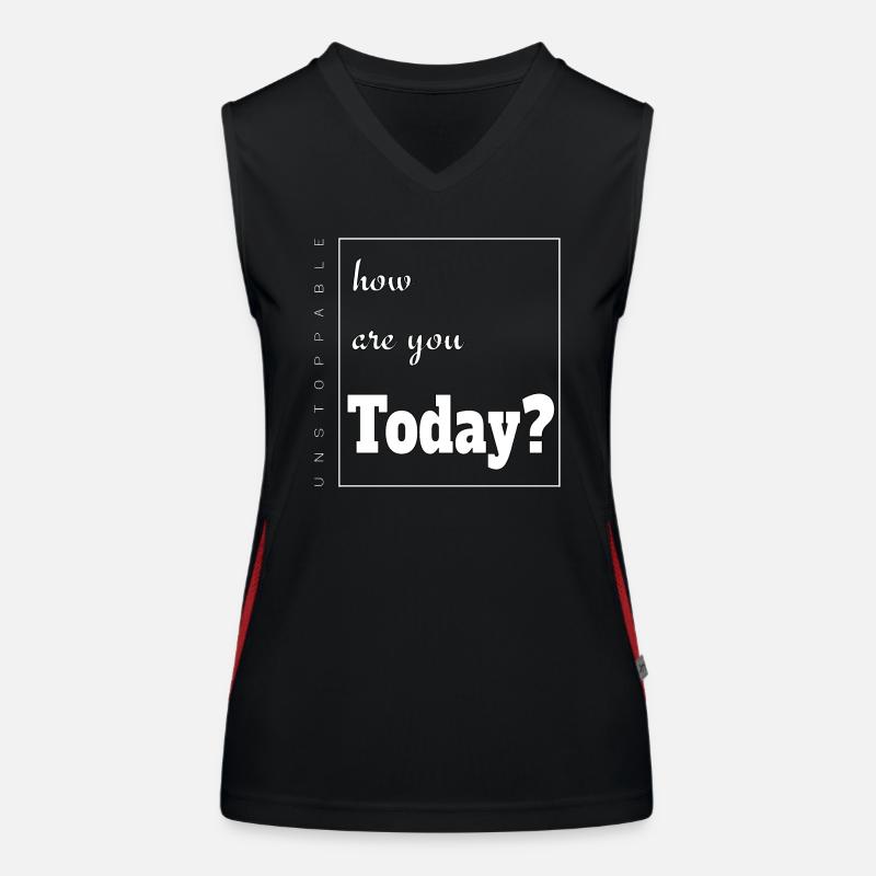 Heute wird ein großartiger Tag! Funktionelles Kontrast-Tank Top für Frauen