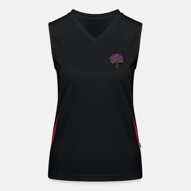 Arbre violet Débardeur respirant contrasté Femme