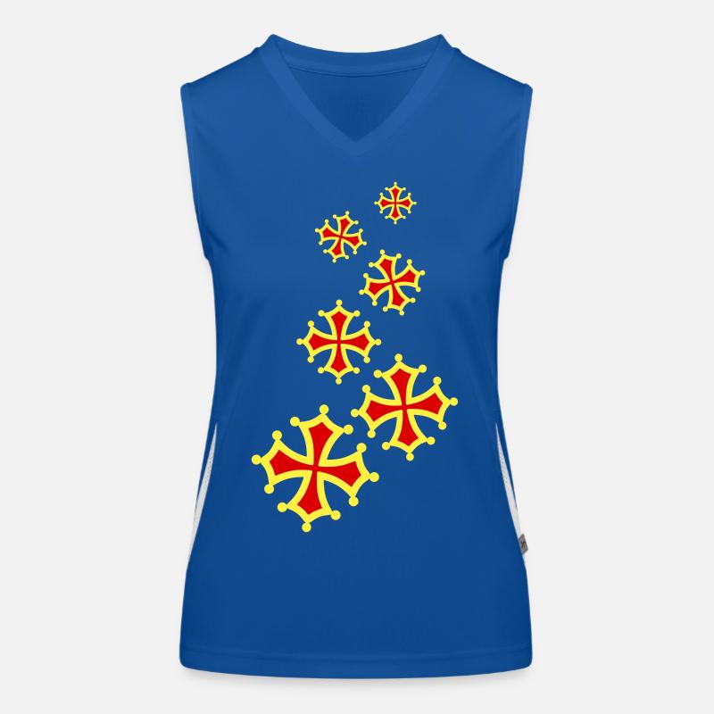 occitania Quer 6 Funktionelles Kontrast-Tank Top für Frauen