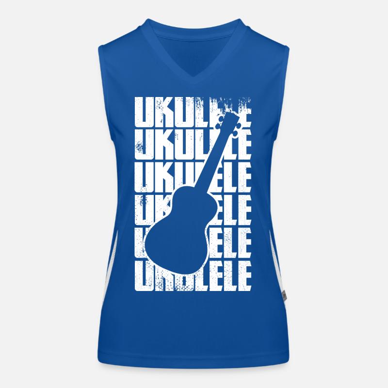 Ukulélé drôle Débardeur respirant contrasté Femme