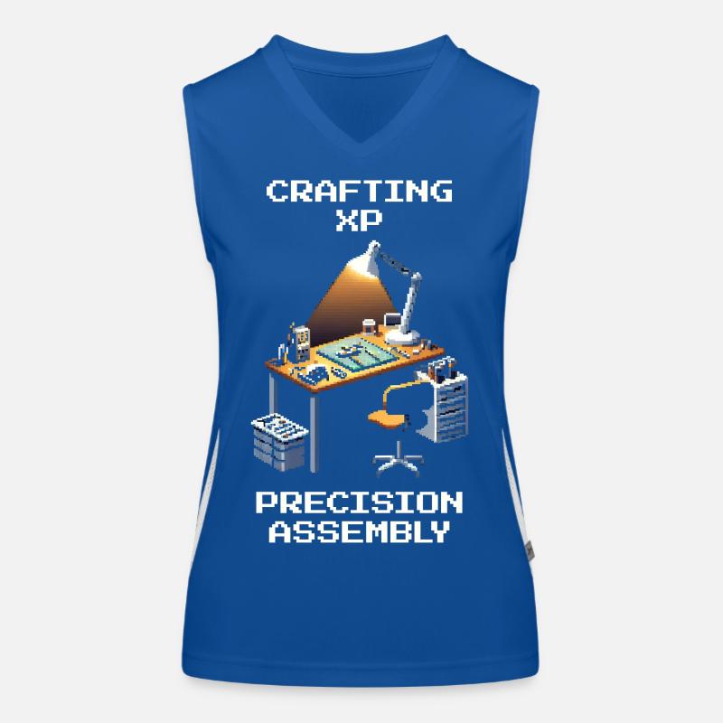 Crafting XP: Präzisionsbau | Modellbau Funktionelles Kontrast-Tank Top für Frauen