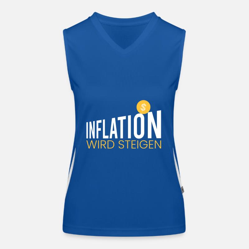 Inflation wird steigen Funktionelles Kontrast-Tank Top für Frauen