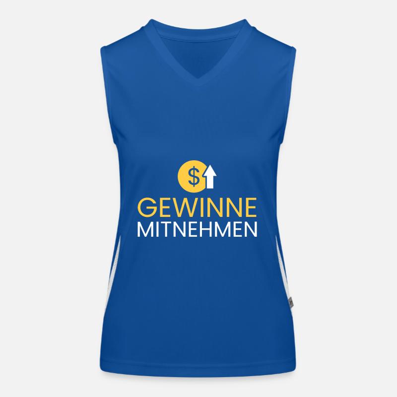 Gewinne mitnehmen Funktionelles Kontrast-Tank Top für Frauen