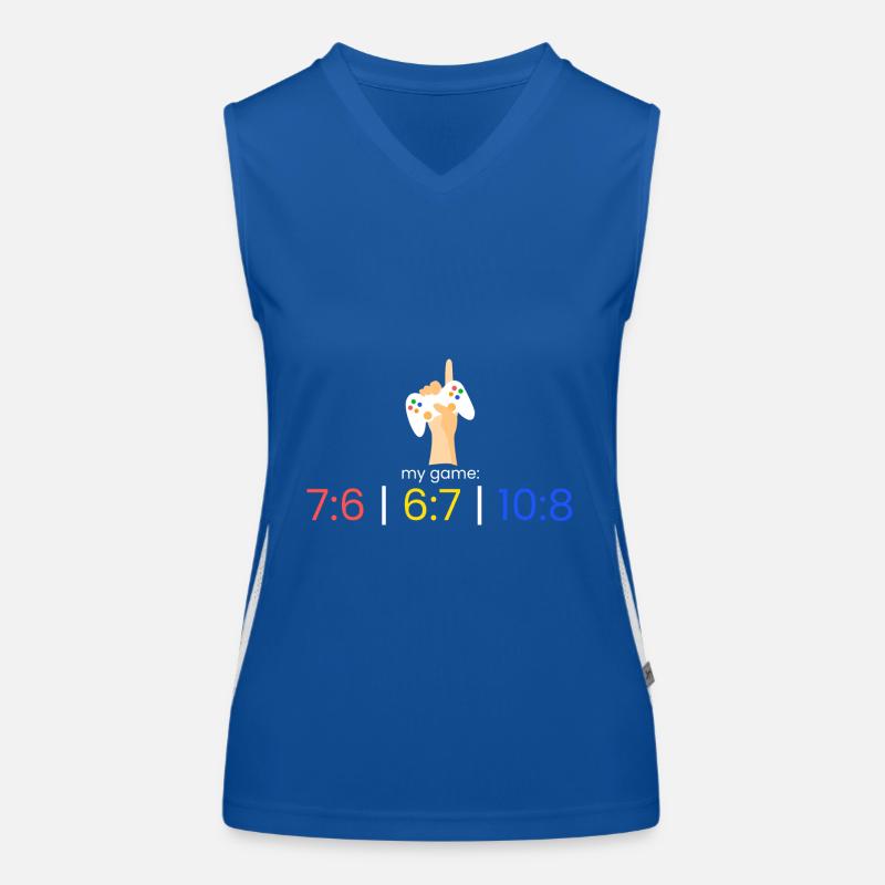 my game: 7:6 | 6:7 | 10:8 Women's Functional Contrast Tank Top