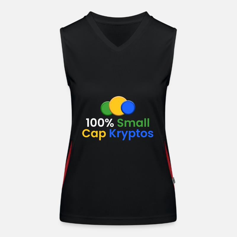 100% Small Cap Kryptos Funktionelles Kontrast-Tank Top für Frauen