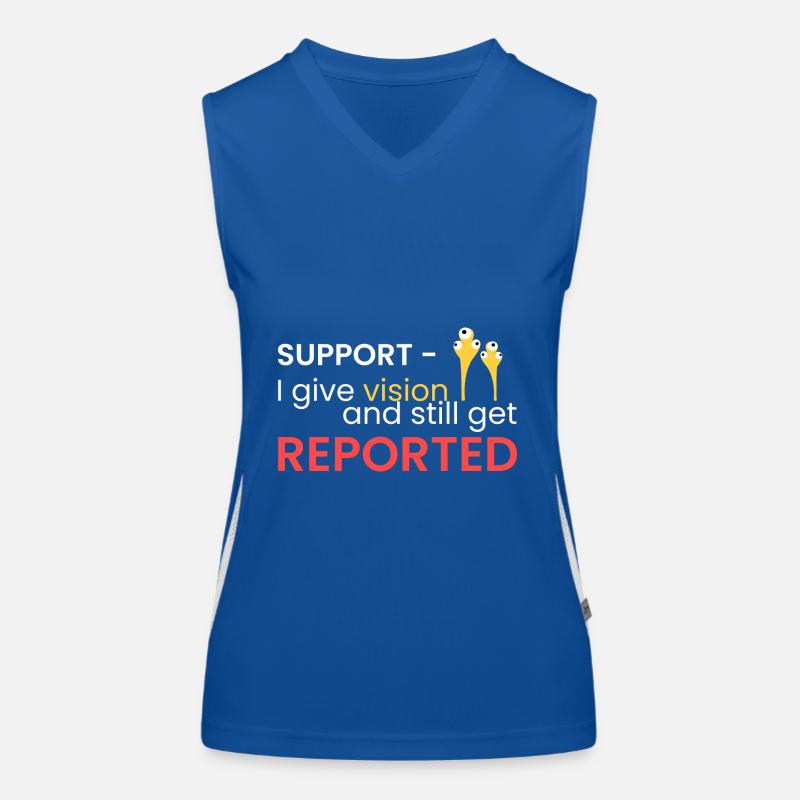 Support - always reported Women's Functional Contrast Tank Top