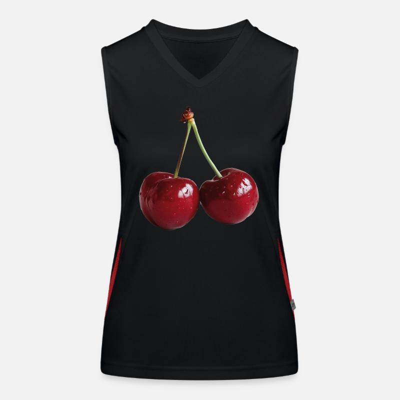 Cerises Débardeur respirant contrasté Femme