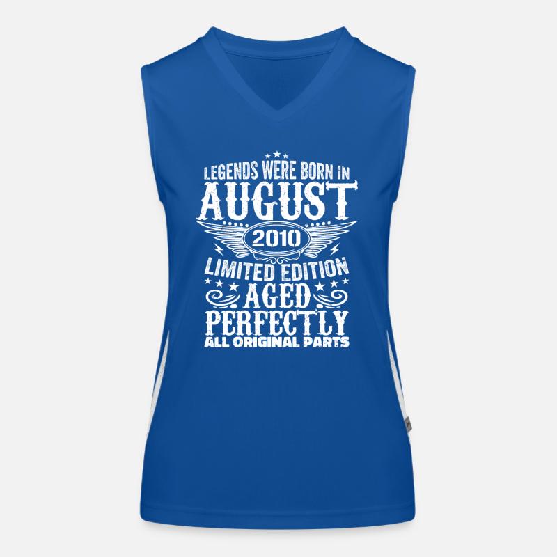 August 2010 Jubiläum 2010 Legenden August Funktionelles Kontrast-Tank Top für Frauen
