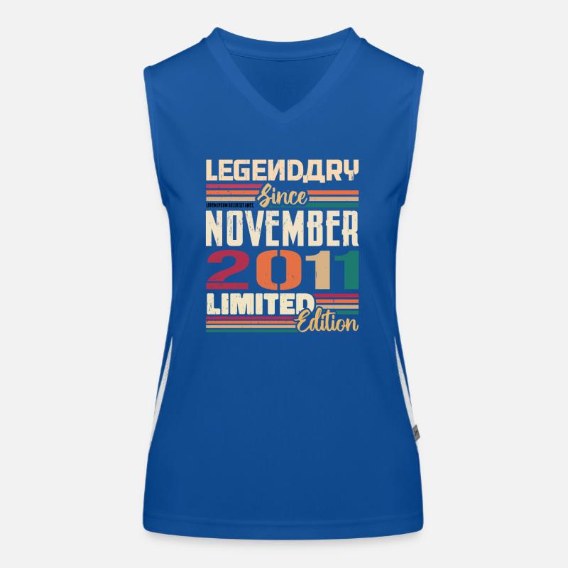 Legendary since November 2011 - Gift 2011 Women's Functional Contrast Tank Top