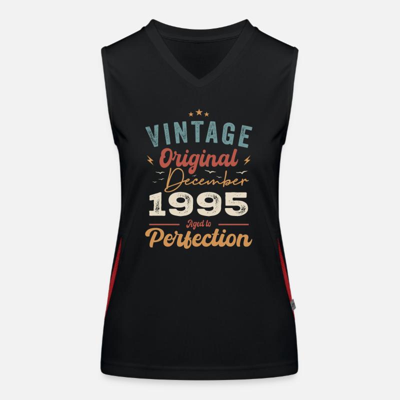 Vintage Geburtstag - Dezember 1995 - Geschenkidee Funktionelles Kontrast-Tank Top für Frauen