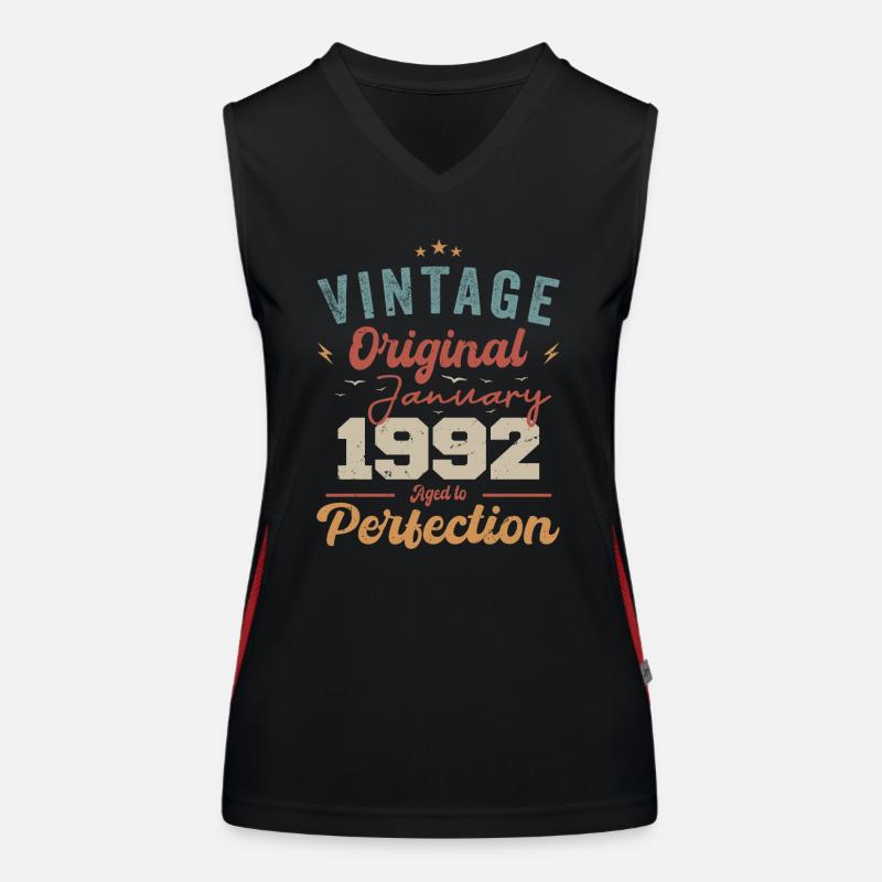 January 1992 Legend for 32 years Women's Functional Contrast Tank Top