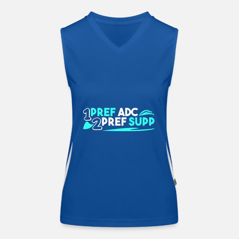 1. pref adc 2. pref supp Funktionelles Kontrast-Tank Top für Frauen
