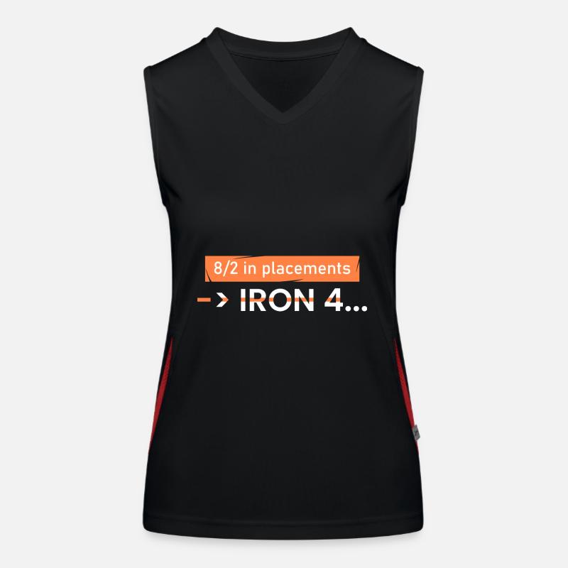 8/2 dans les placements -> IRON 4 Débardeur respirant contrasté Femme