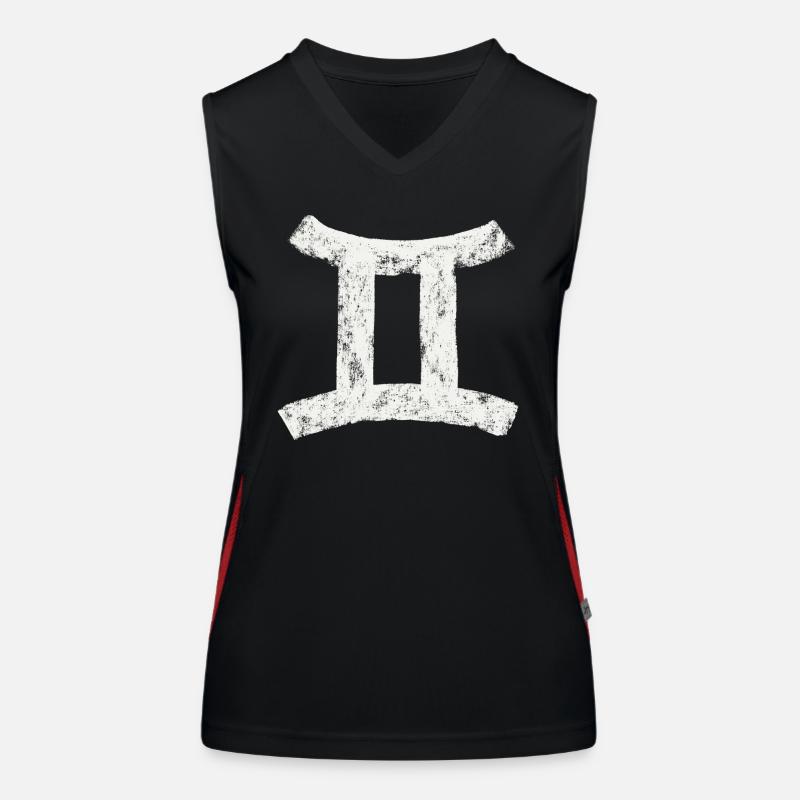 Zwillinge - Sternzeichen Funktionelles Kontrast-Tank Top für Frauen