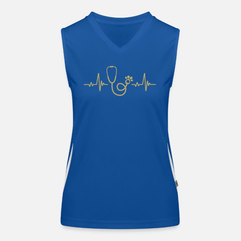 Stethoscope Pulse Rate - Veterinary Women's Functional Contrast Tank Top
