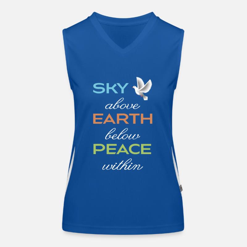 peace within Women's Functional Contrast Tank Top
