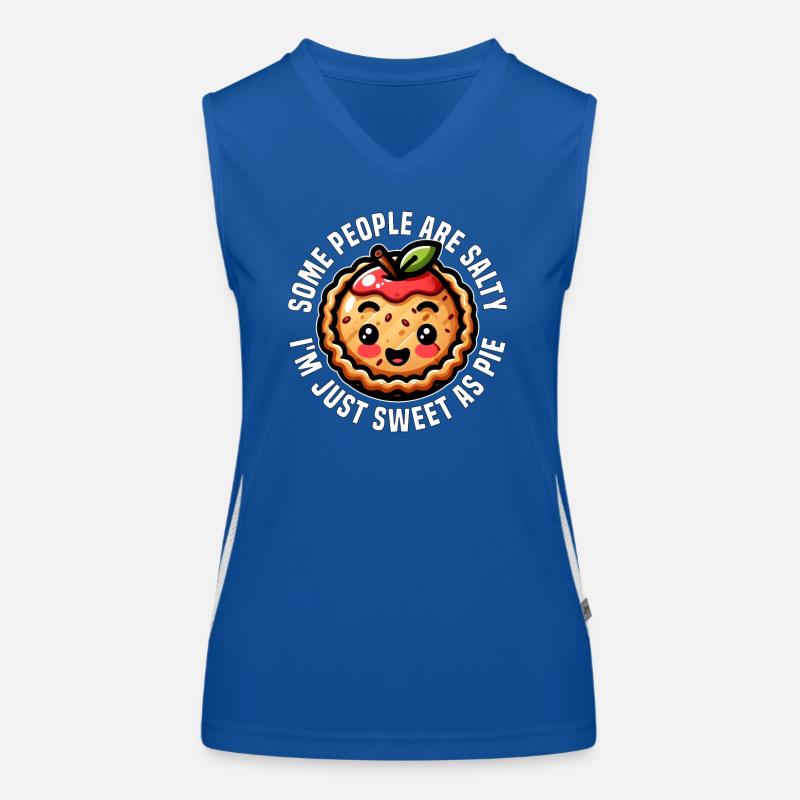 MANCHE LEUTE SIND SALZIG, ICH BIN EINFACH NUR SÜSS WIE EIN KUCHEN Funktionelles Kontrast-Tank Top für Frauen