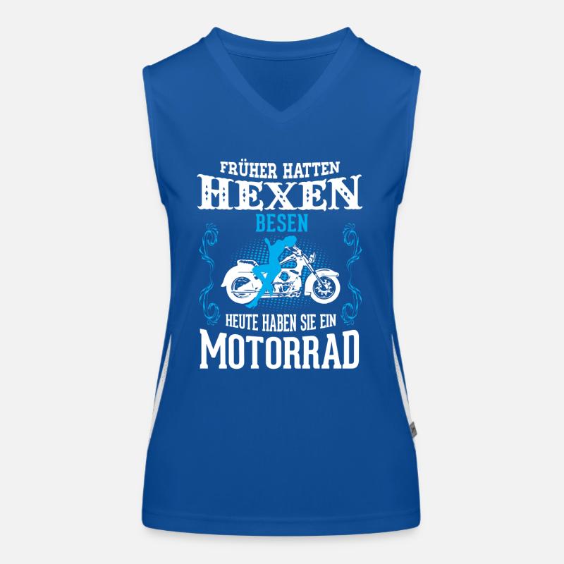 Motorrad Hexen Funktionelles Kontrast-Tank Top für Frauen