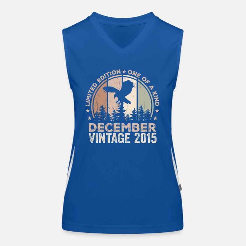 Incomparable depuis décembre 2015 9 Anniversaire Débardeur respirant contrasté Femme
