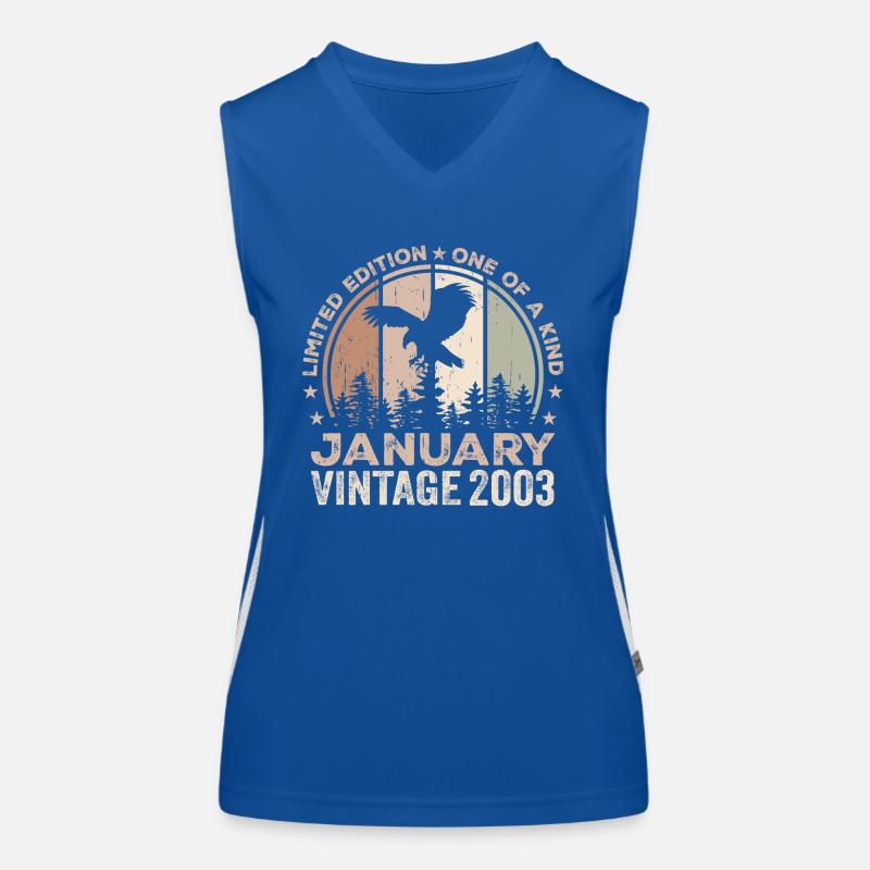 Unvergleichlich seit Januar 2003 21 Jubiläum Funktionelles Kontrast-Tank Top für Frauen