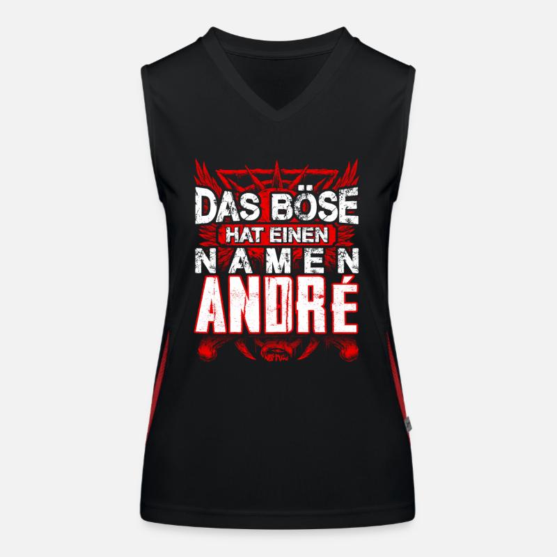 ANDRÉ - Name Funktionelles Kontrast-Tank Top für Frauen