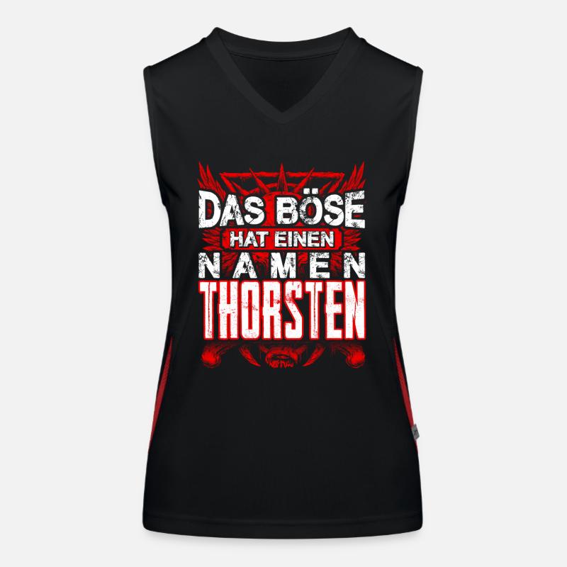 THORSTEN - Name Funktionelles Kontrast-Tank Top für Frauen