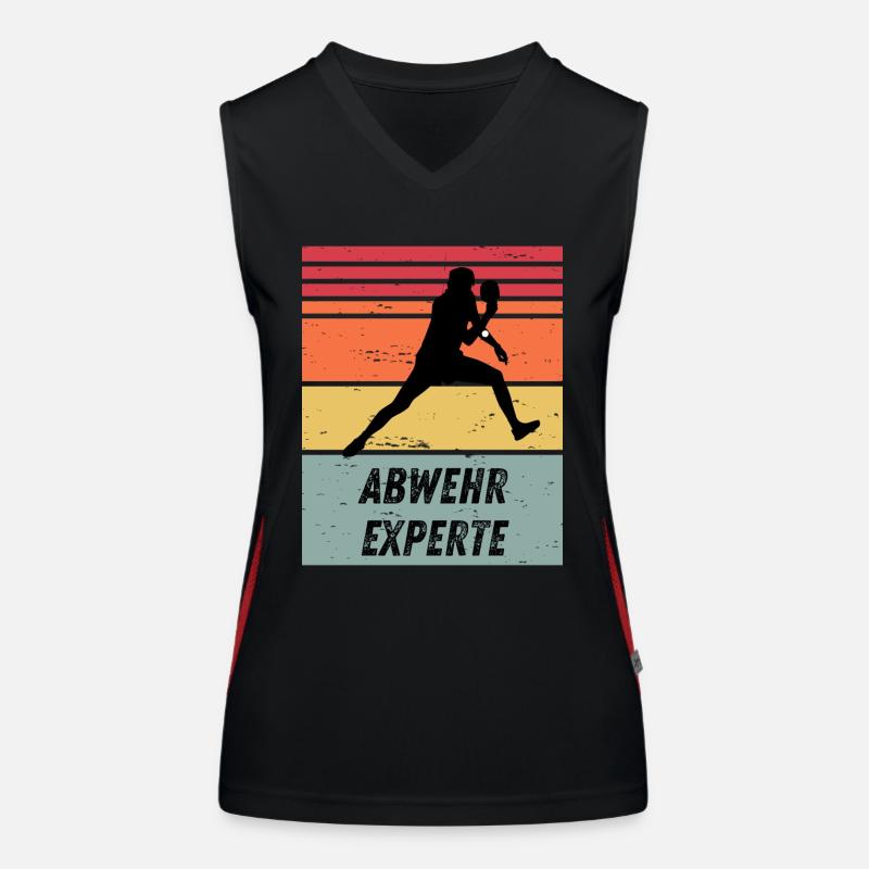 Abwehrexperte Funktionelles Kontrast-Tank Top für Frauen