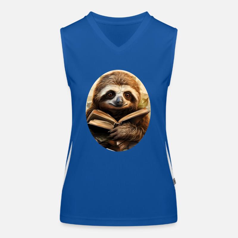 Faultier Funktionelles Kontrast-Tank Top für Frauen