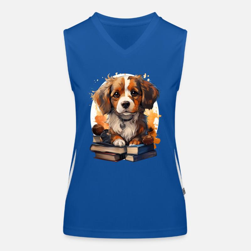Beagle Funktionelles Kontrast-Tank Top für Frauen
