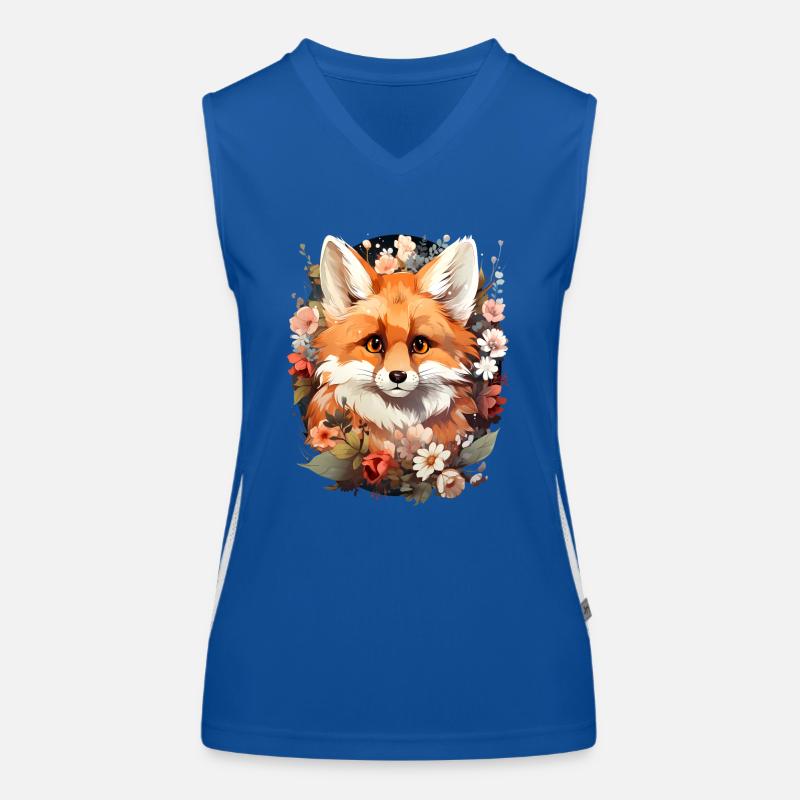 Fuchs Funktionelles Kontrast-Tank Top für Frauen