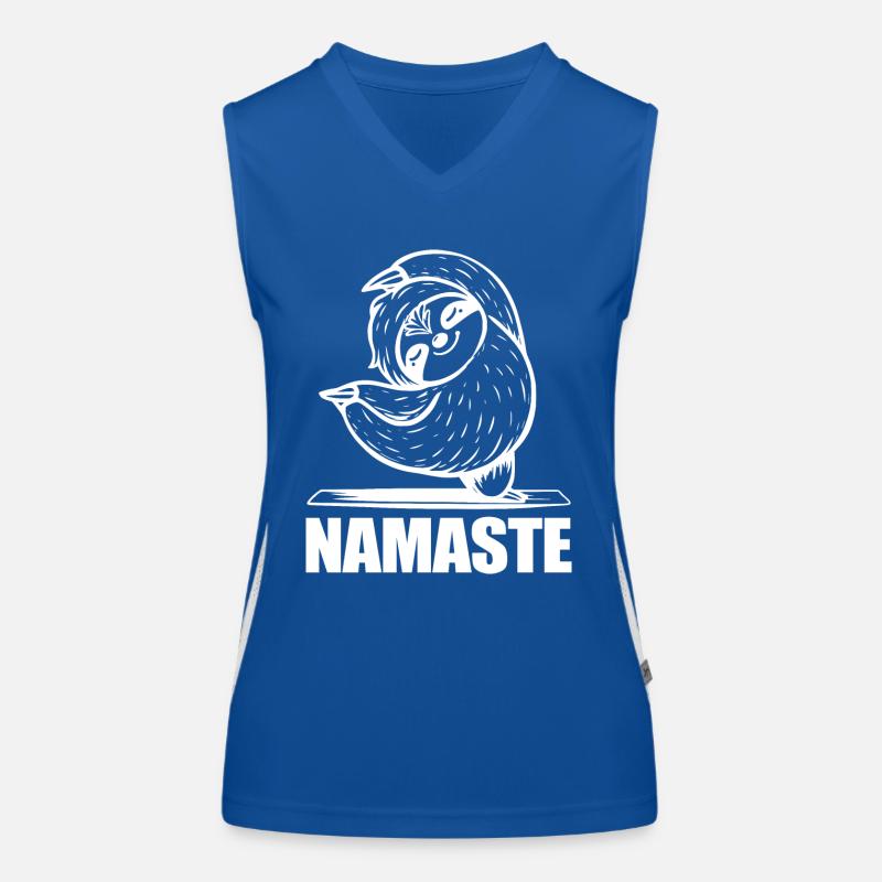 Yoga Sloth Namaste Women's Functional Contrast Tank Top