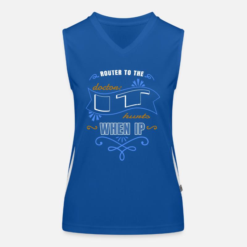 idée cadeau encrypter pirater la boîte présenter la programmation Débardeur respirant contrasté Femme