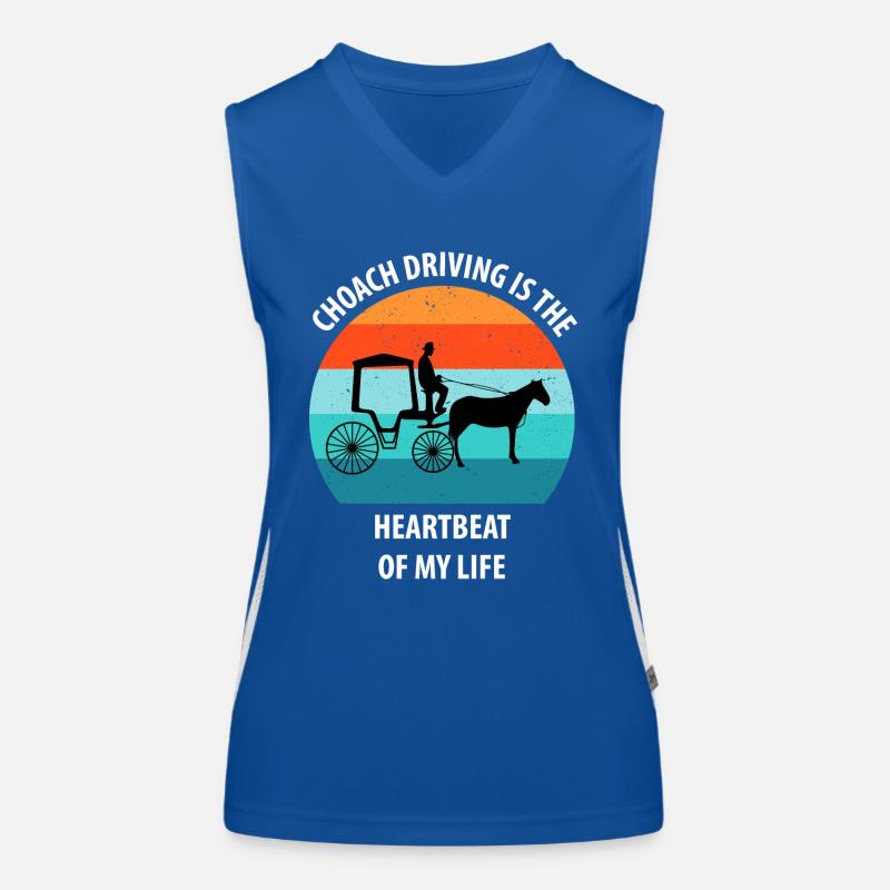 Kutscher Kutsche Pferdekutscher Kutschieren Funktionelles Kontrast-Tank Top für Frauen