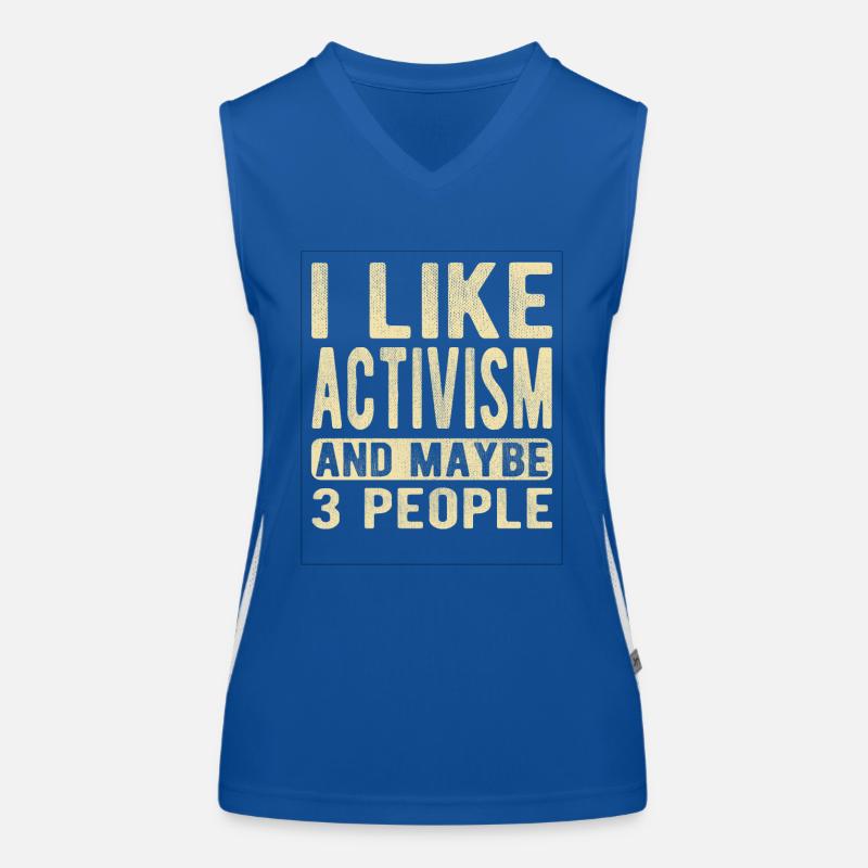 Aktivismus-Spruch Funktionelles Kontrast-Tank Top für Frauen